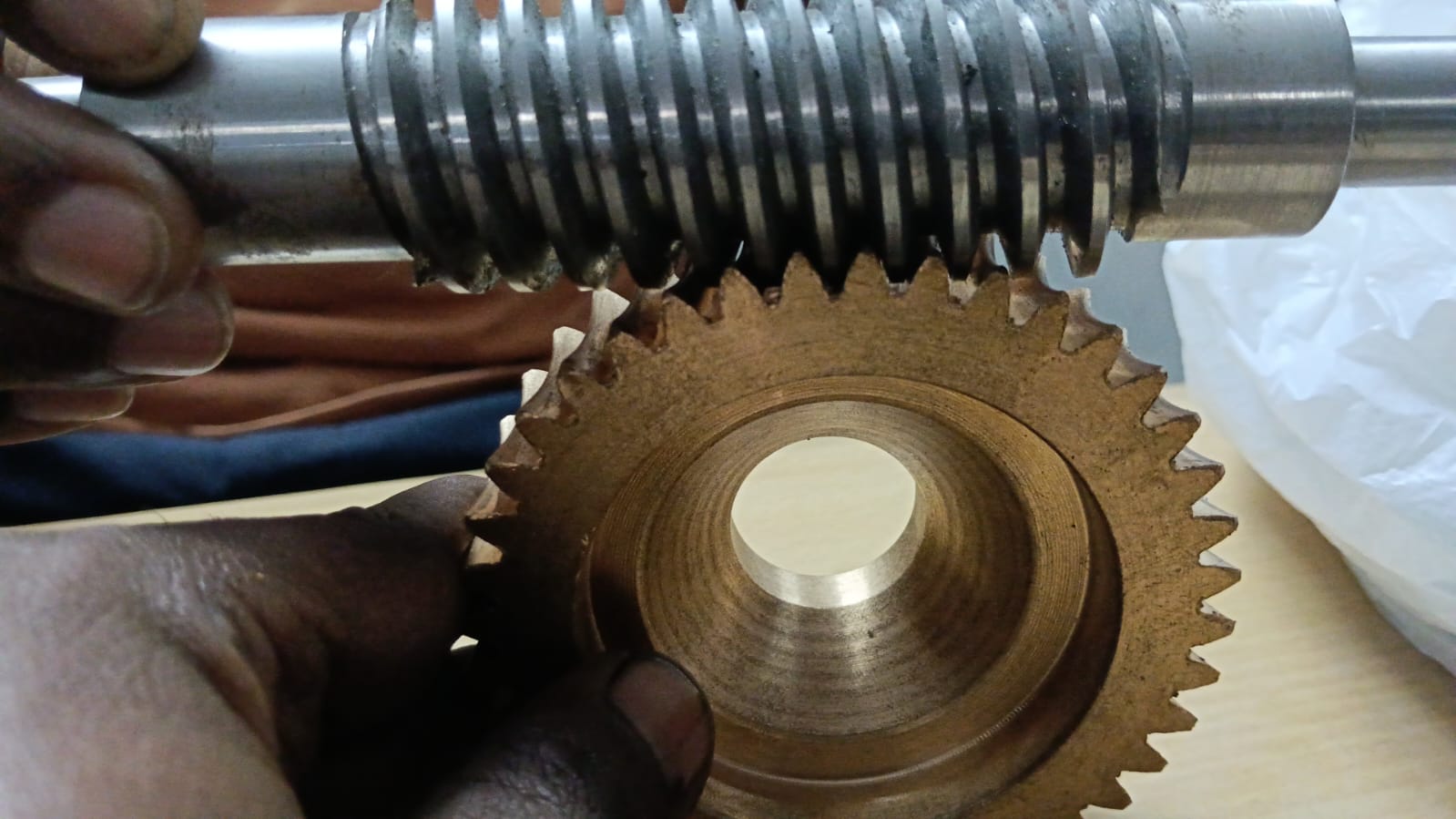 High Precision Worm & Worm Wheel machined at our facility in Bangalore
